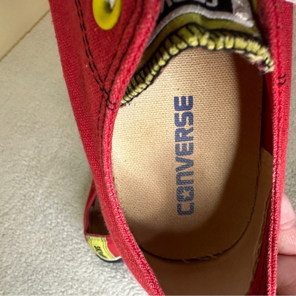 Converse Red and Yellow Sneakers - Picture 7 of 10